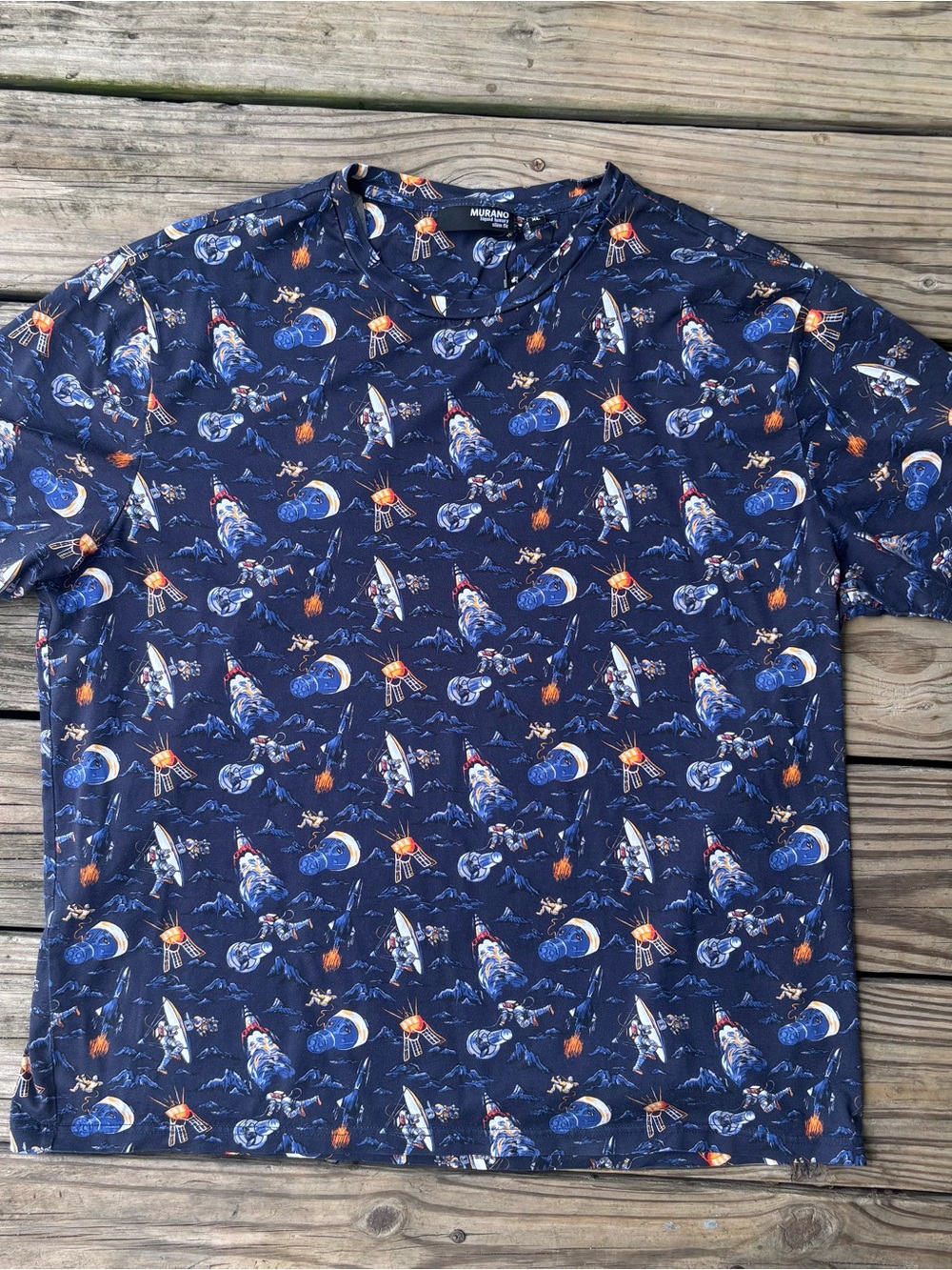 Murano Liquid Luxury Slim Fit Space T-Shirt